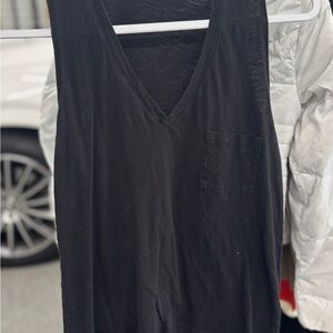 Madewell Charcoal V-Neck Top